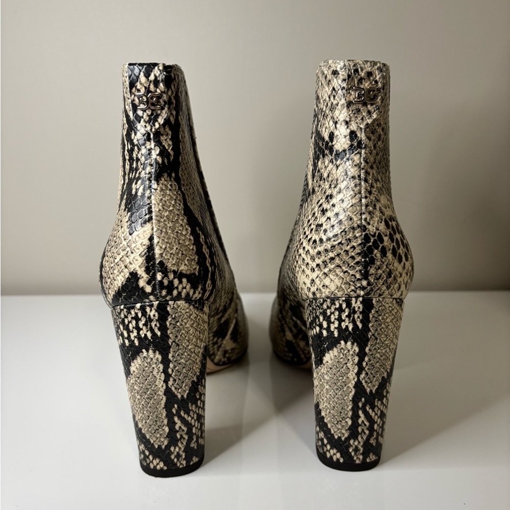 Sam Edelman “Case” Python Snakeskin-Printed Heele… - image 4